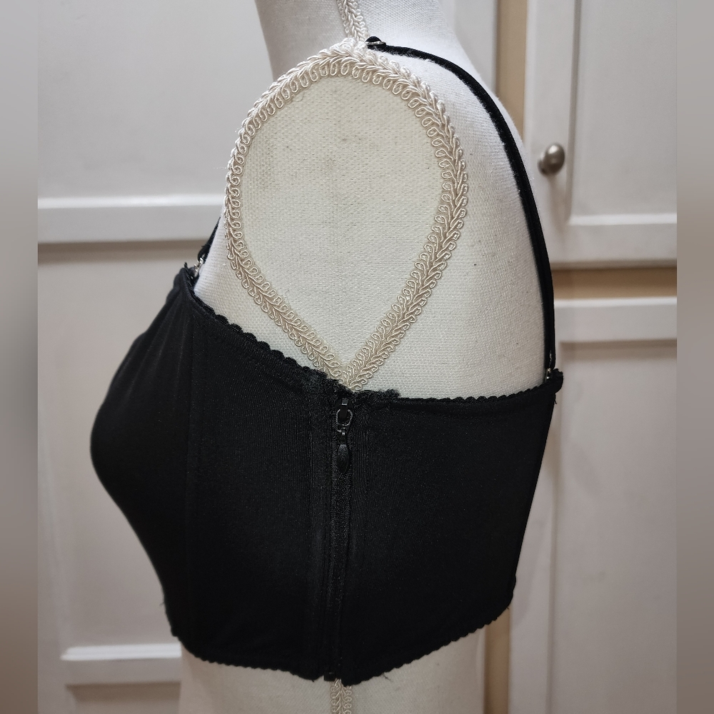 Victoria Secret Women's Unlined Open-Front Black Bralette NWT - Picture 6 of 11